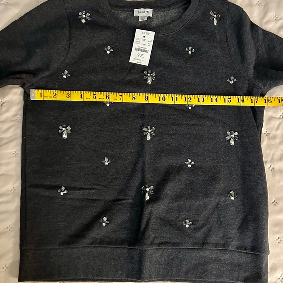 J.Crew Embellished Sweatshirt Size XS New With Tags! - Picture 3 of 10